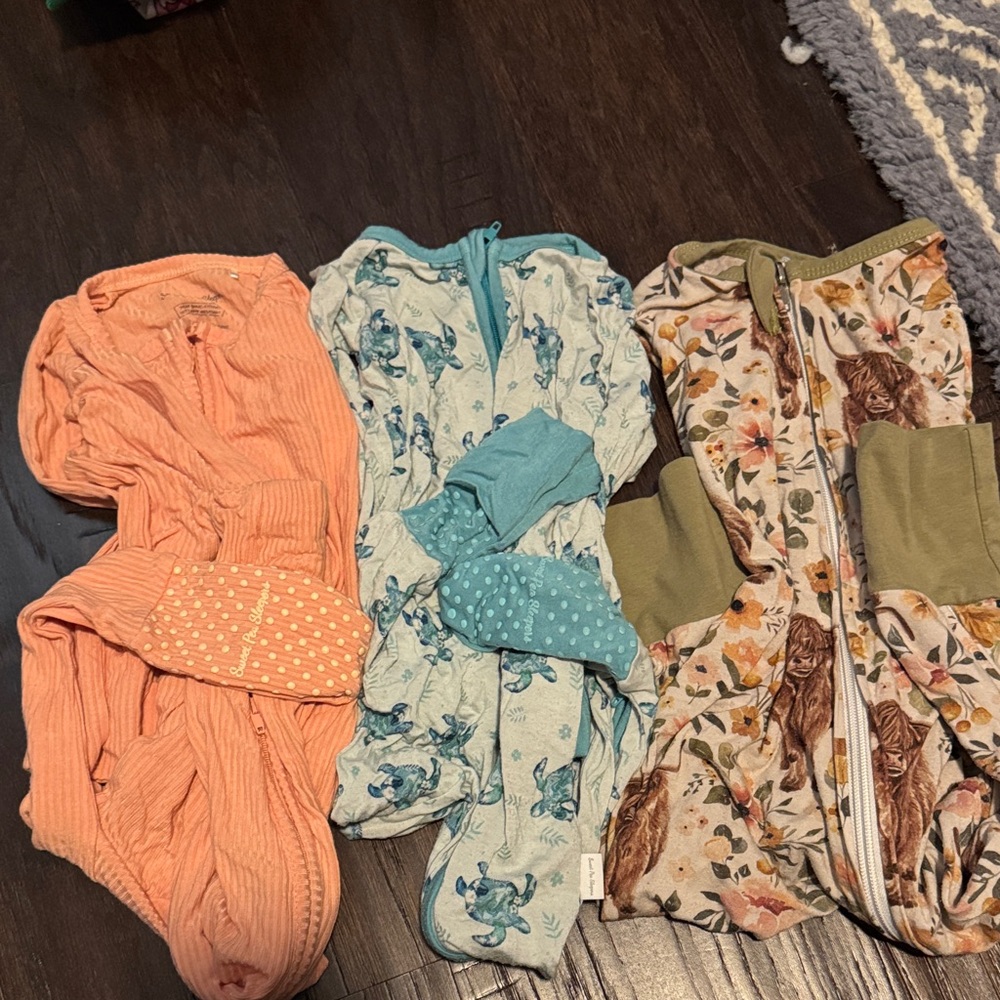Sweet Pea Soft Peach Baby Onesie